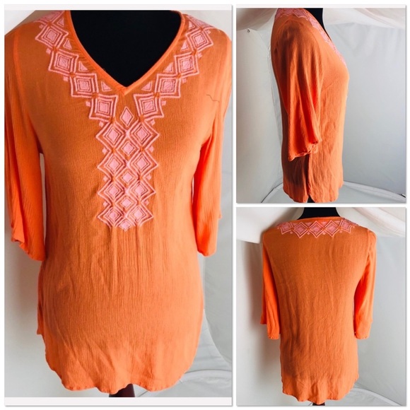Lilly Pulitzer for Target orange Camelia tunic M - Picture 2 of 8